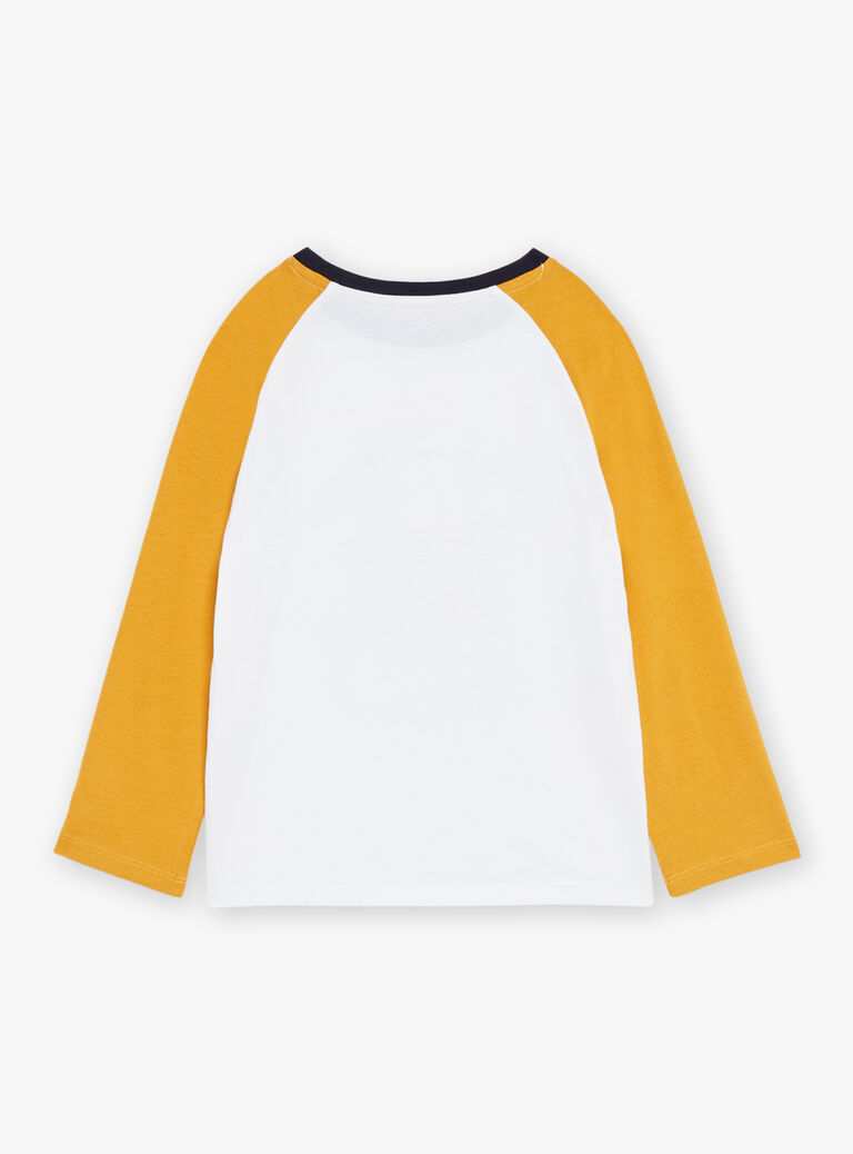 T-shirt blanc à motif bus scolaire