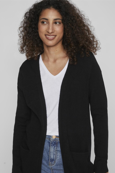Vila zwarte dames vest
