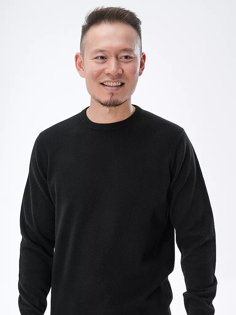 TOM RUSBORG Kaschmir Pullover schwarz