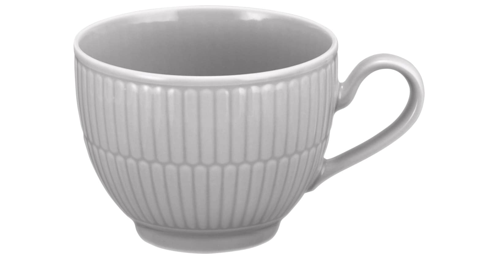 Seltmann Weiden Kaffeetasse AMINA 6er Set Porzellan silbergrau
