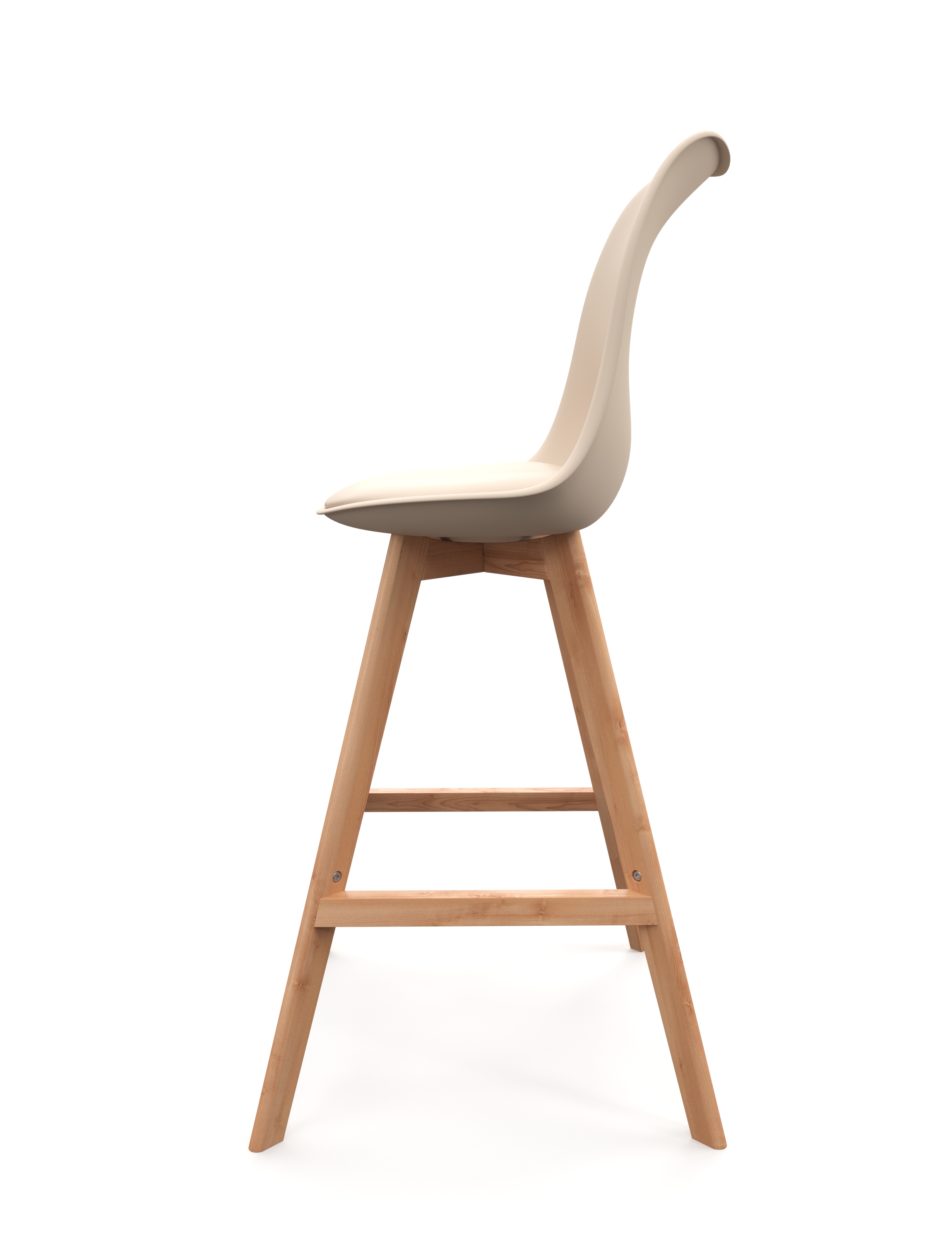 Barhocker AMELIA 2er Set beige