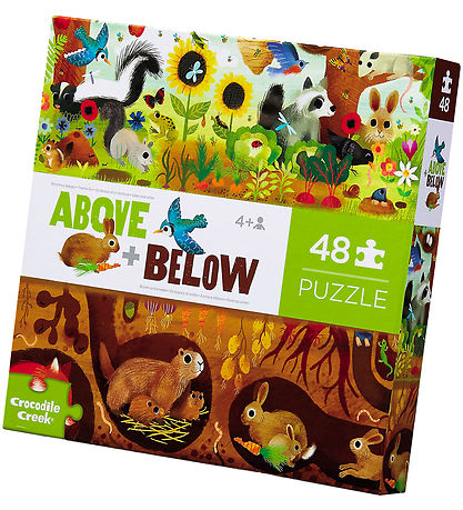 Crocodile Creek Puzzlespiel - 48 Teile - Entdeckung im Hinterhof