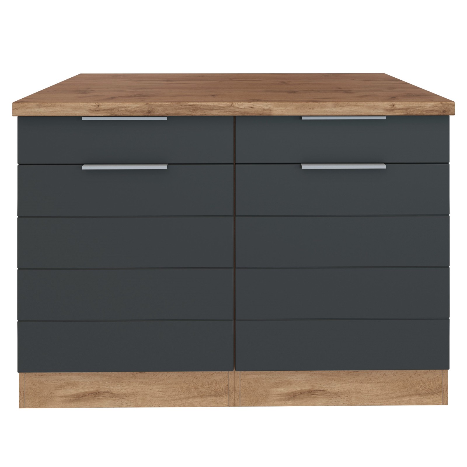 Unterschrank FLORENZ - Wotaneiche-grau matt - 120 cm