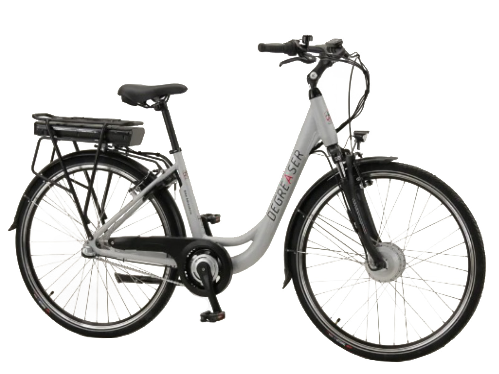 Degreaser 45 cm 10.4 Ah 7sp  dames ebike - Silver