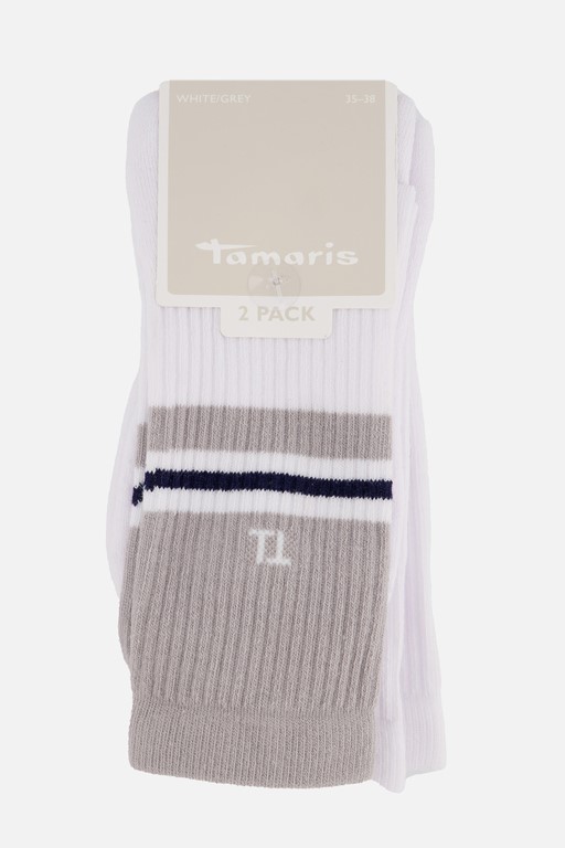 Tamaris Crew Sokken wit Textiel