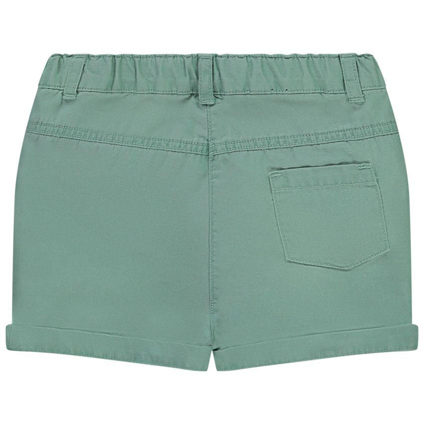 Short à poches volantées pour bébé fille - Vert