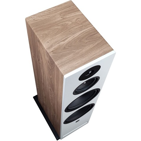 Enceinte colonne Davis Krypton 10 Blanc / Bois Clair vendue a l'unite