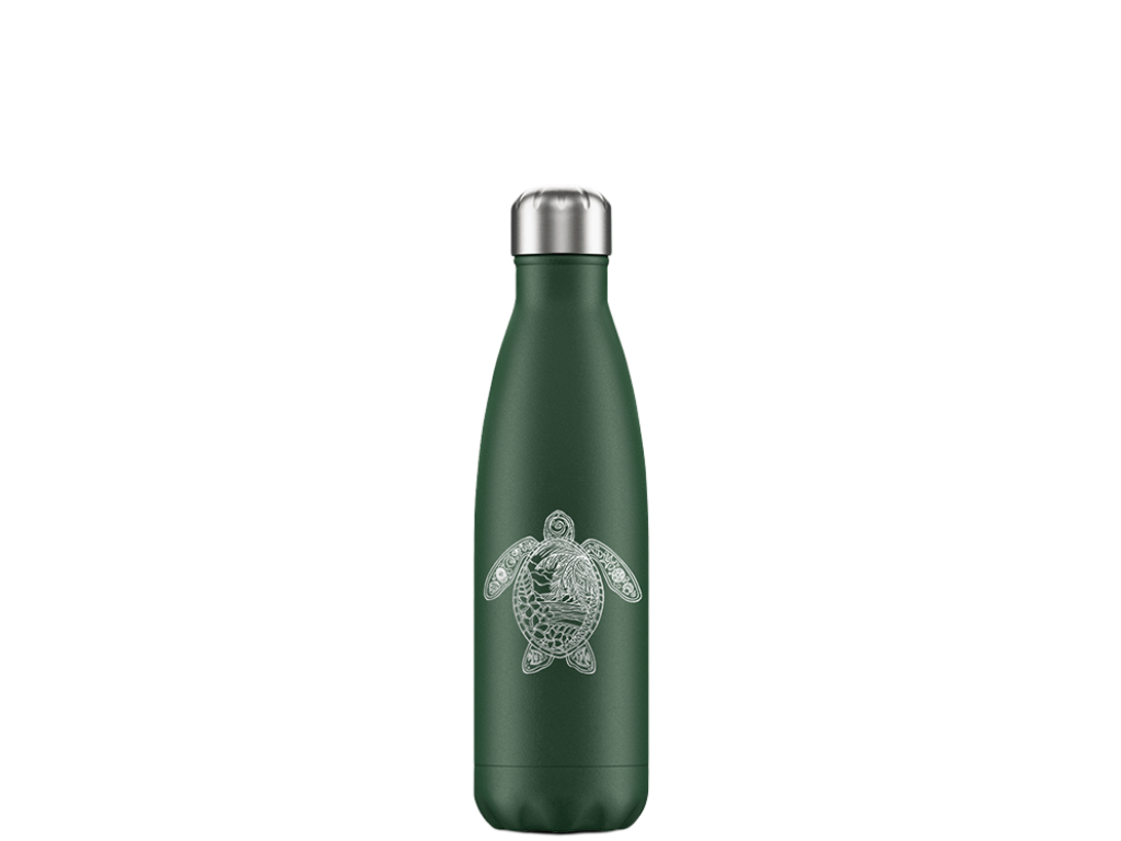 Flaske 500 ml  rvs drinkfles - sea turtle