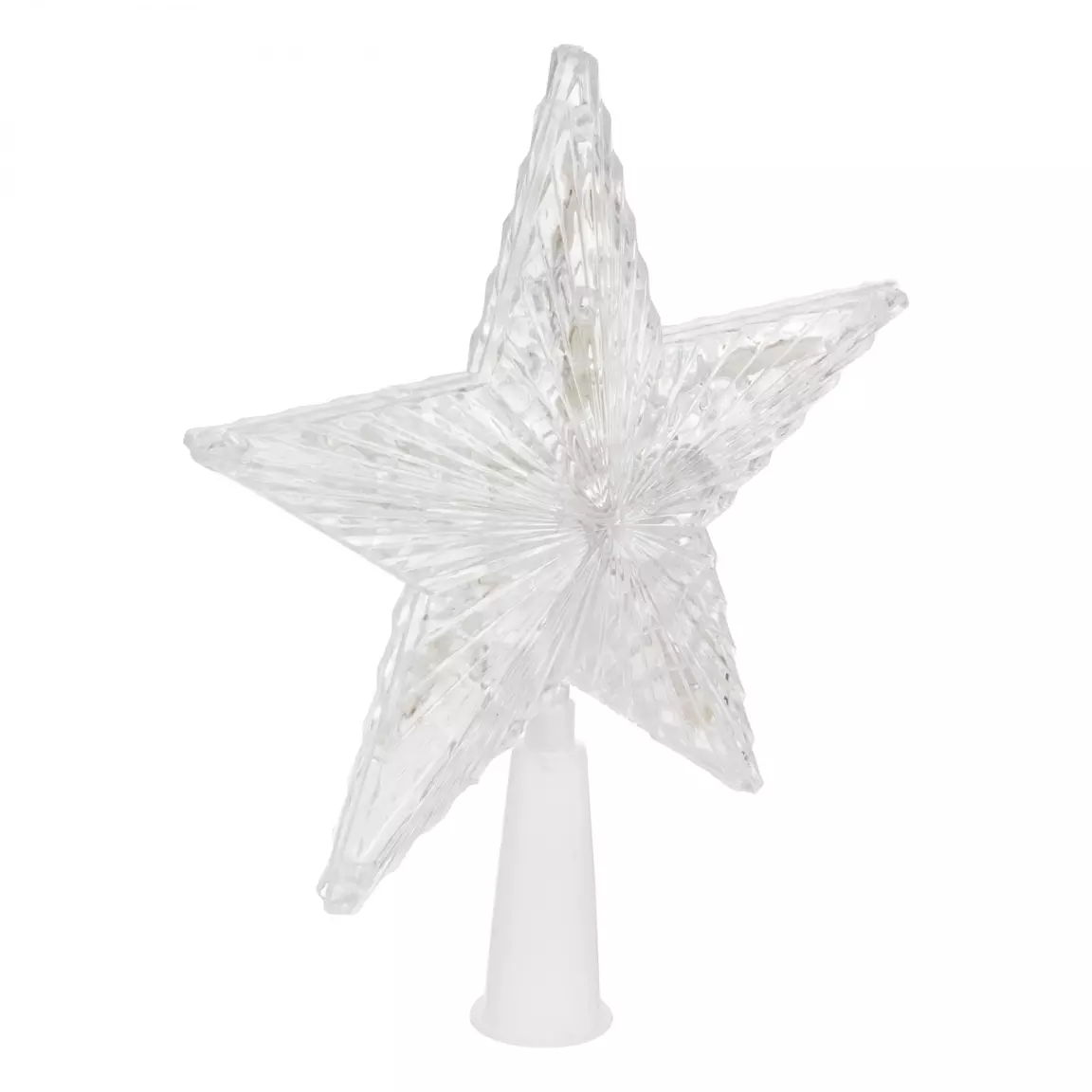Cimier de sapin lumineux Etoile Arc en ciel Multicolore