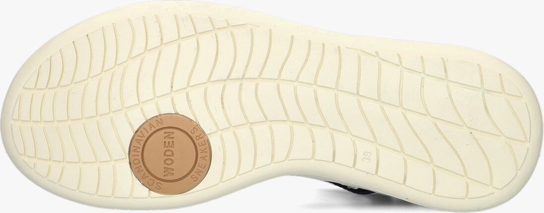 WODEN blauwe woden sandalen line