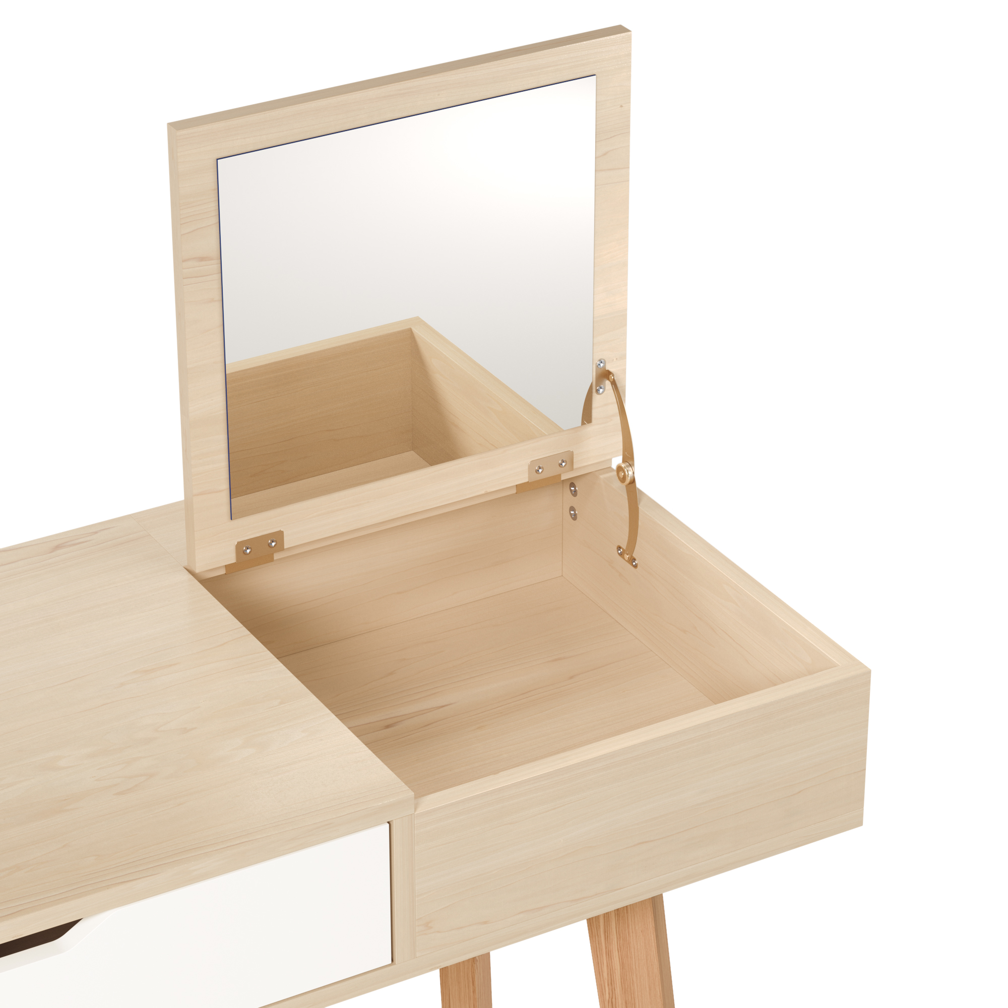Schminktisch mit Schublade Holz CARLA