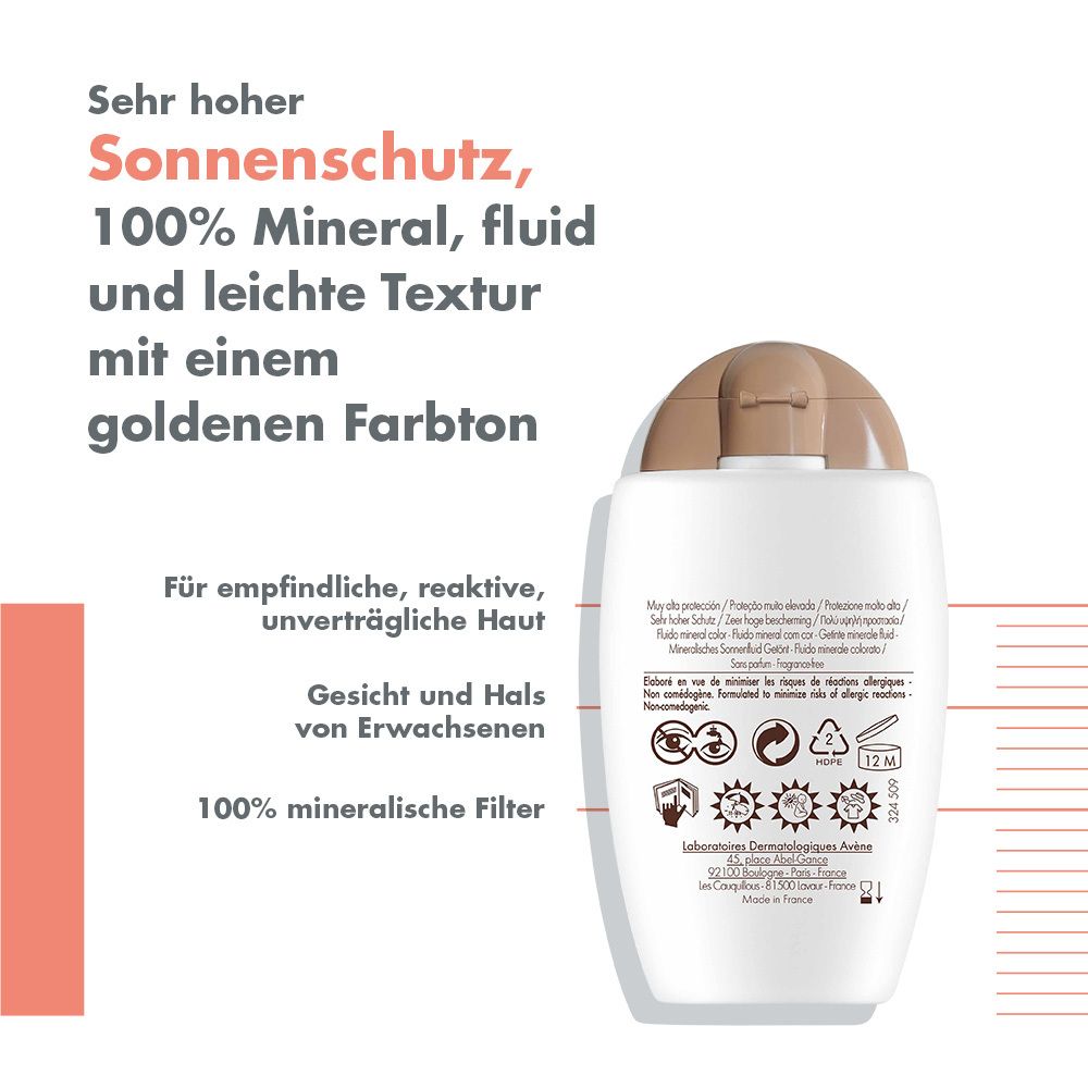 Avène Mineralisches Sonnenfluid SPF50+ getönt