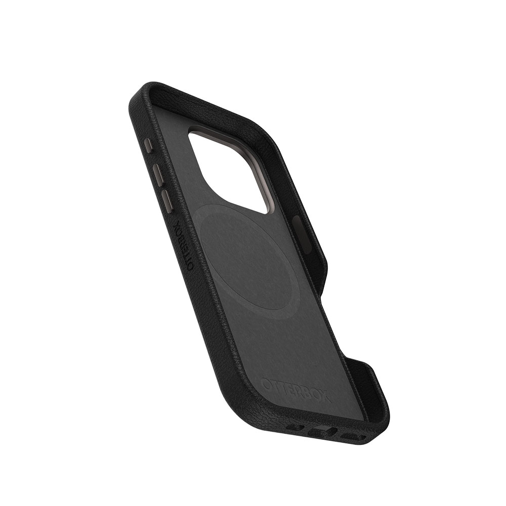 iPhone 16 Pro MagSafe Leder Hülle Symmetry Cactus Series (77-96317) - Schwarz
