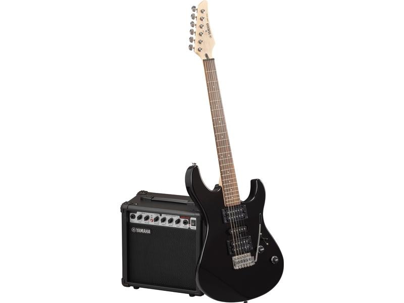 Yamaha E-Gitarre ERG121GPII – Schwarz E-Gitarrenset mit Verstärker und Zubehör für Anfänger