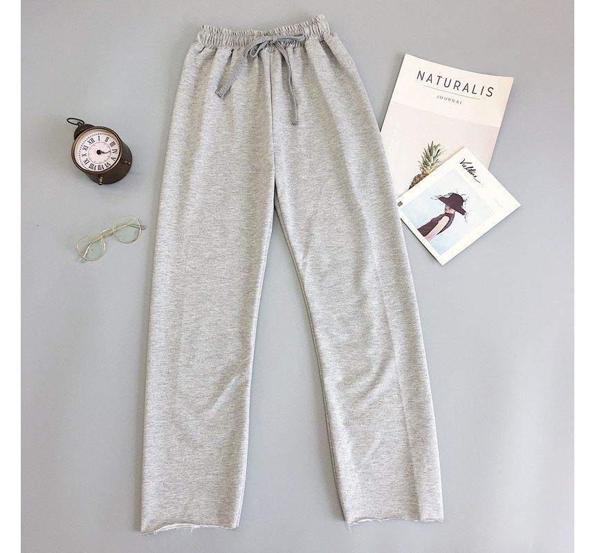 Maisee - Hoge taille effen joggingbroek
