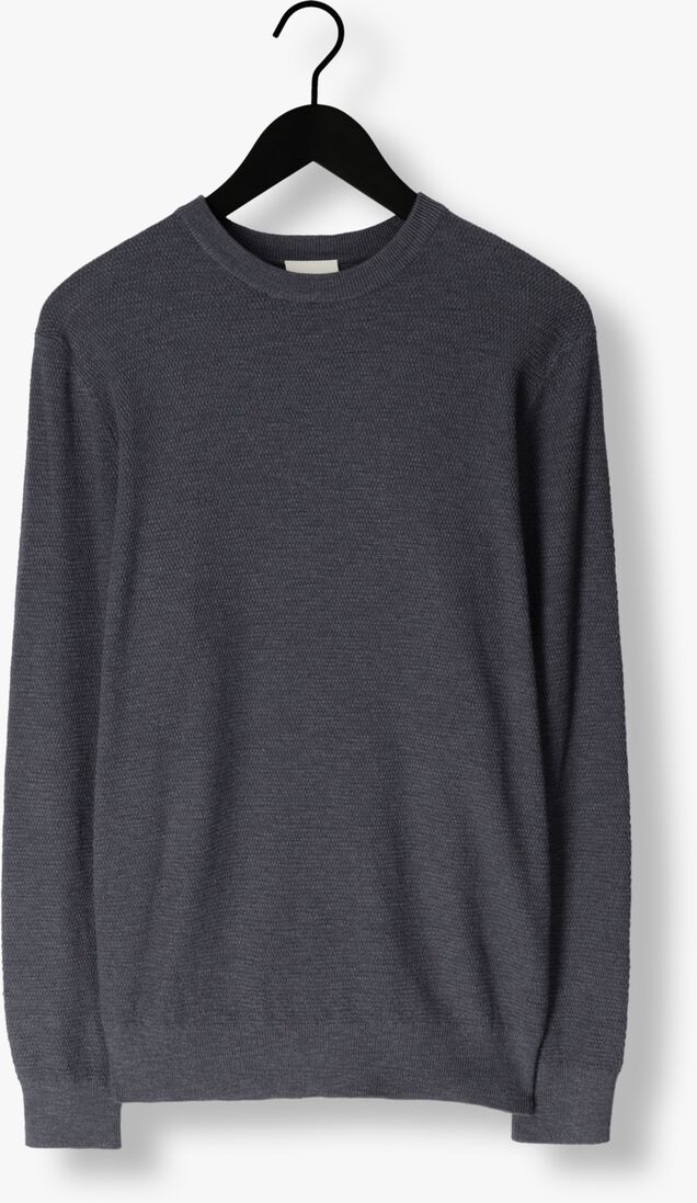 blauwe profuomo trui pullover crew neck