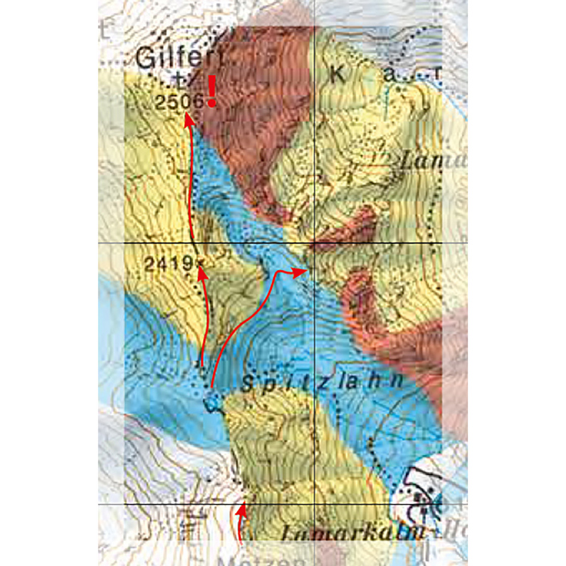 Freeride Map Zillertal Nord - Ski