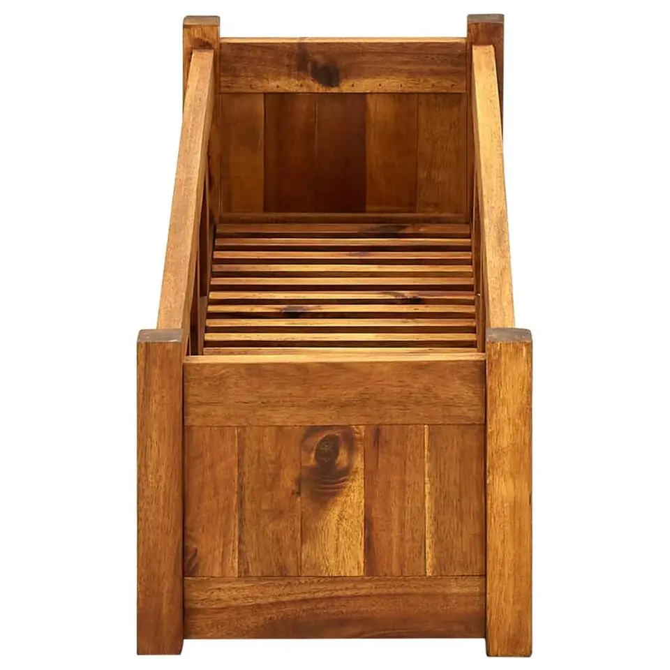 vidaXL - Verhoogde Plantenbak - Bruin - Hout - 100 x 30 x 25 cm