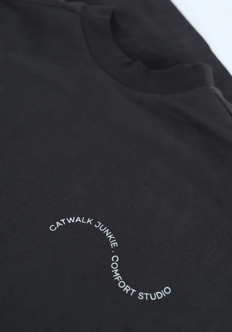 CATWALK JUNKIE zwarte catwalk junkie sweater ls the wave