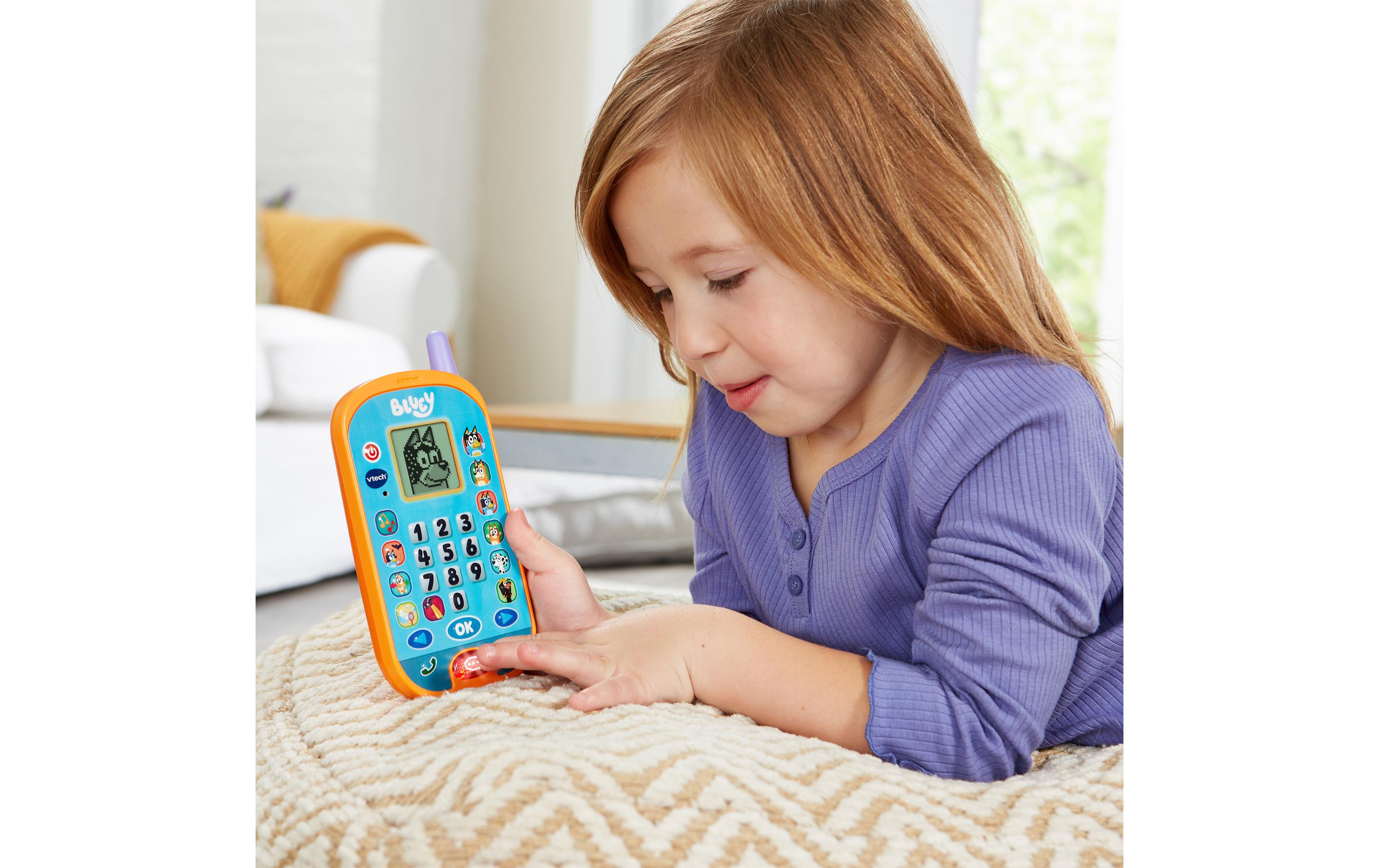 Lernhandy Bluey -DE-Interaktives Lernspielzeug im Smartphone-Design