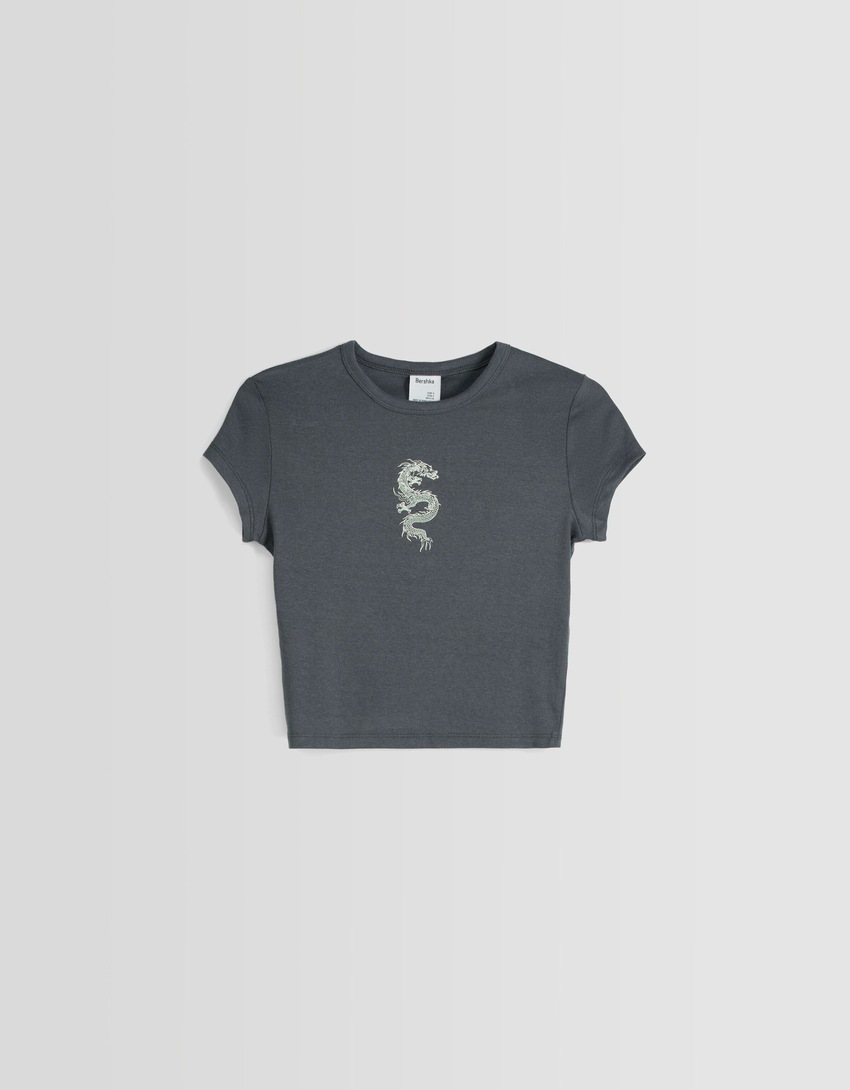 Camiseta de manga curta com estampa