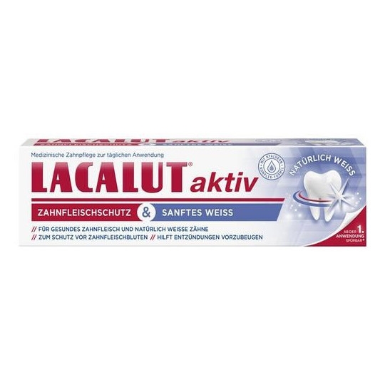 Lacalut Aktiv Zahncreme Zahnfleischschutz&Sanftes Weiß 75ML