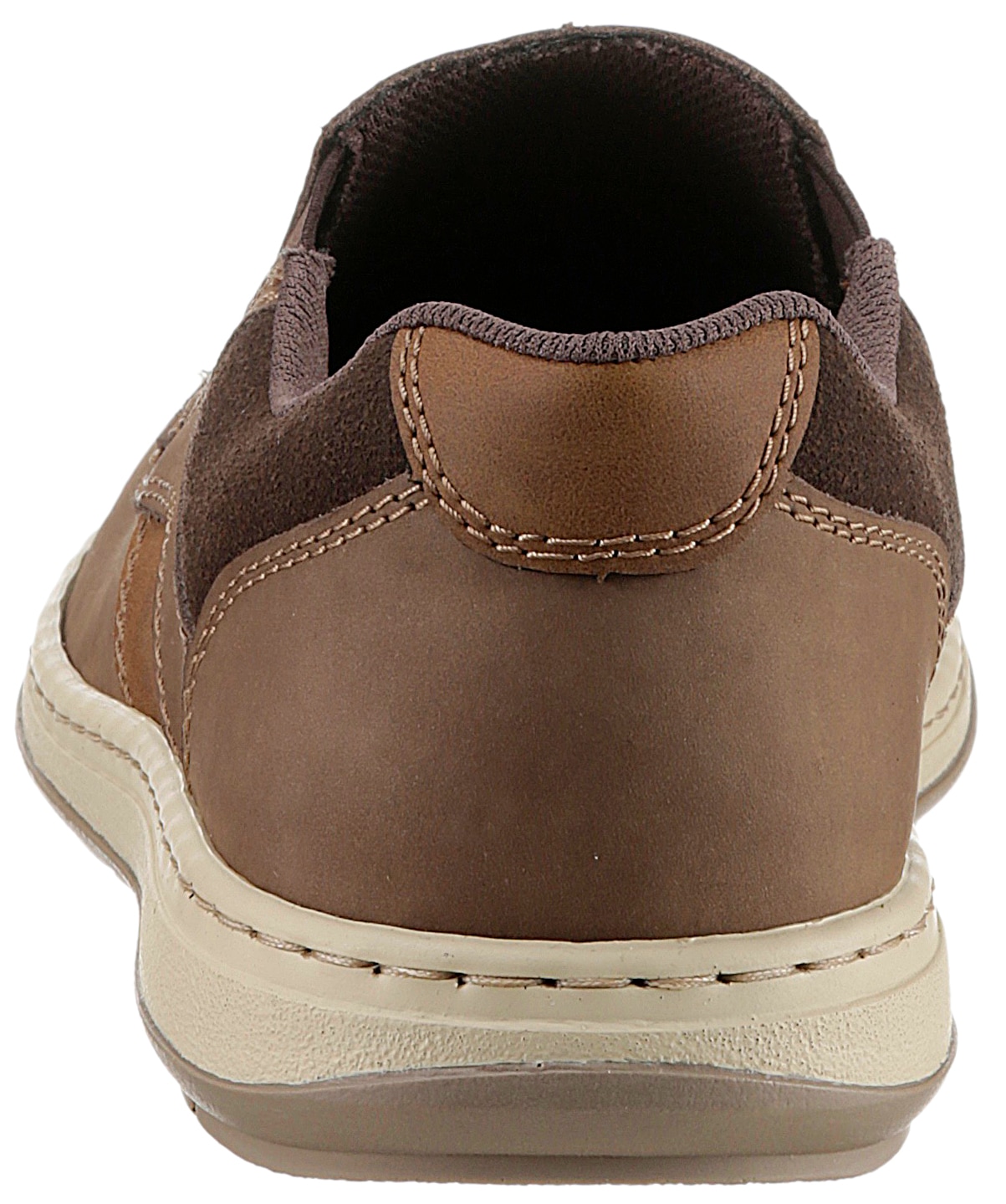 Rieker Slipper  Mokassin, Loafer, Komfortschuh mit Gummizug für guten Sitz