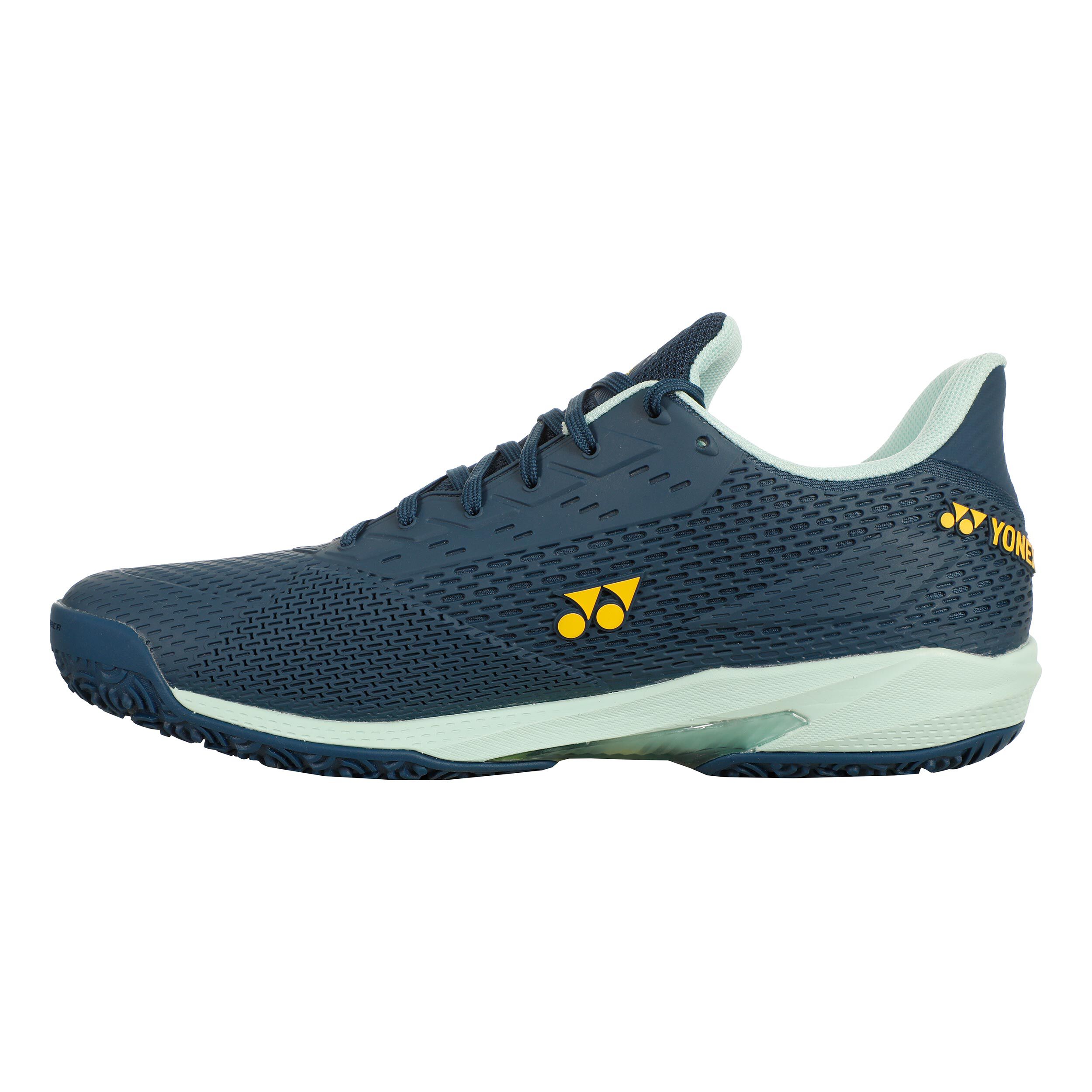 Yonex Power Cushion Ad-Accel Chaussure Terre Battue Hommes - Bleu Foncé , Turquoise