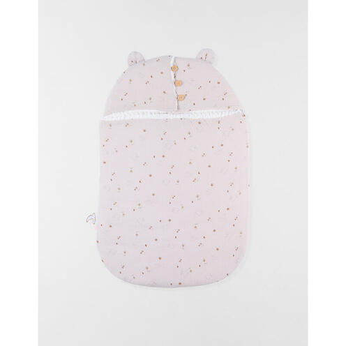 Nid d'ange mousseline de coton Bali Moka et Snow - NOUKIE 'S