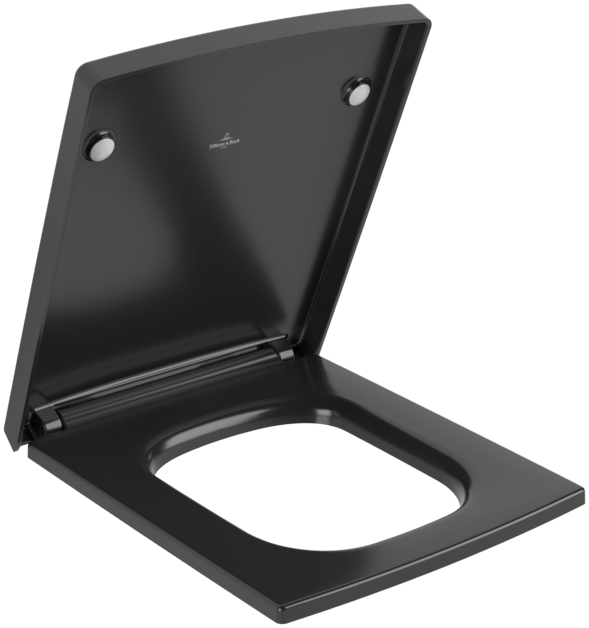 Villeroy & Boch Memento 2.0 softclose toiletzitting met quick release zwart mat