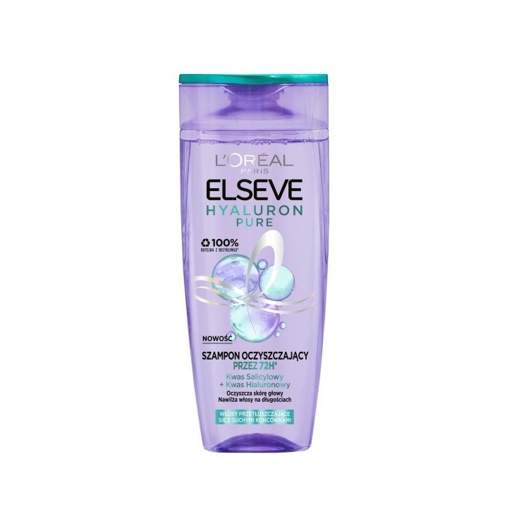 L'oreal Elseve Hyaluron Pure Kopfhaut-Reinigungsshampoo 400 ml
