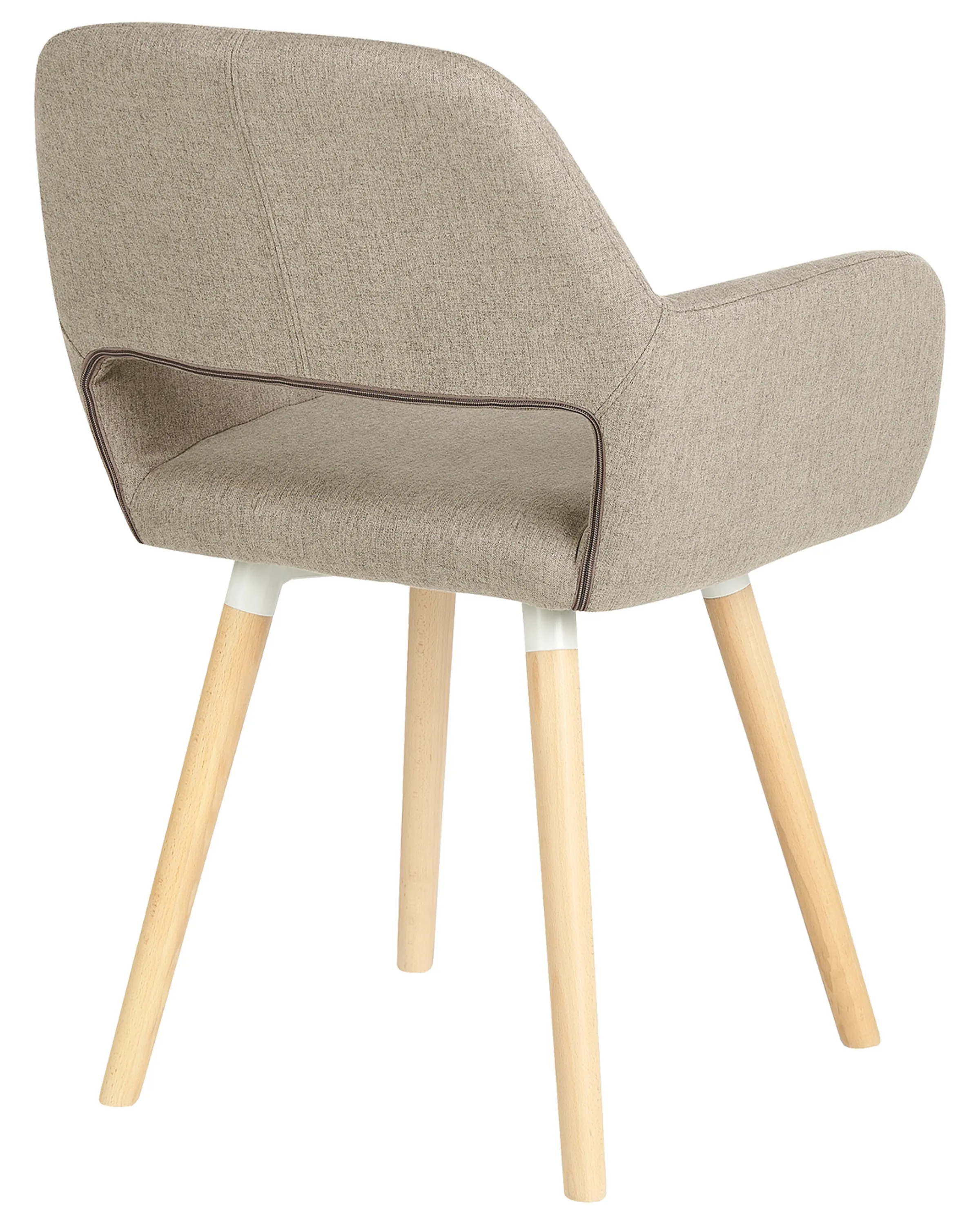 Set van 2 eetkamerstoelen CHICAGO Stof Taupe