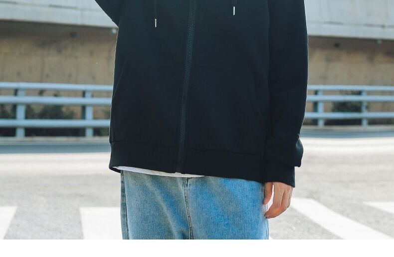 Kupyd - Effen hoodie met rits