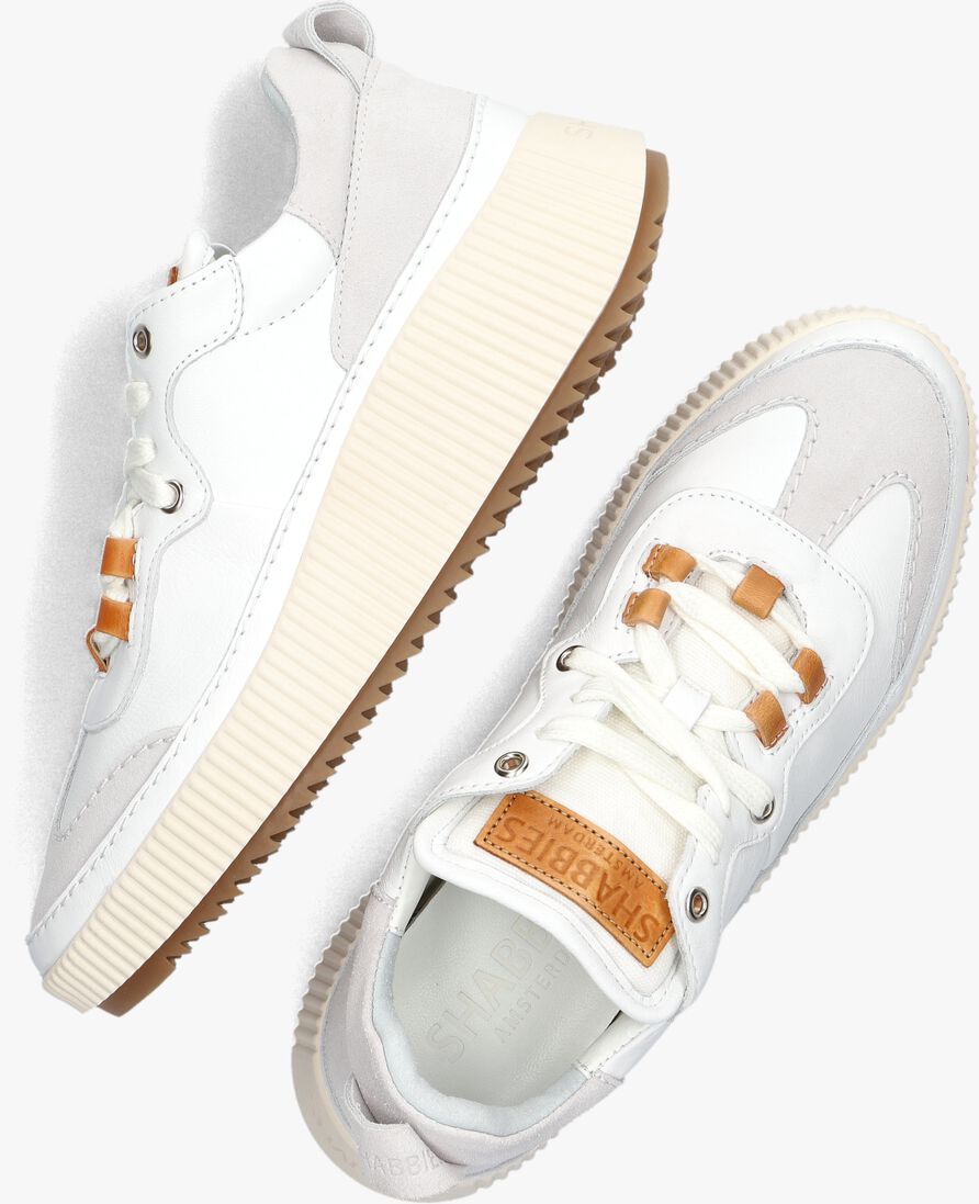 SHABBIES witte shabbies lage sneakers 101020382 shs1455