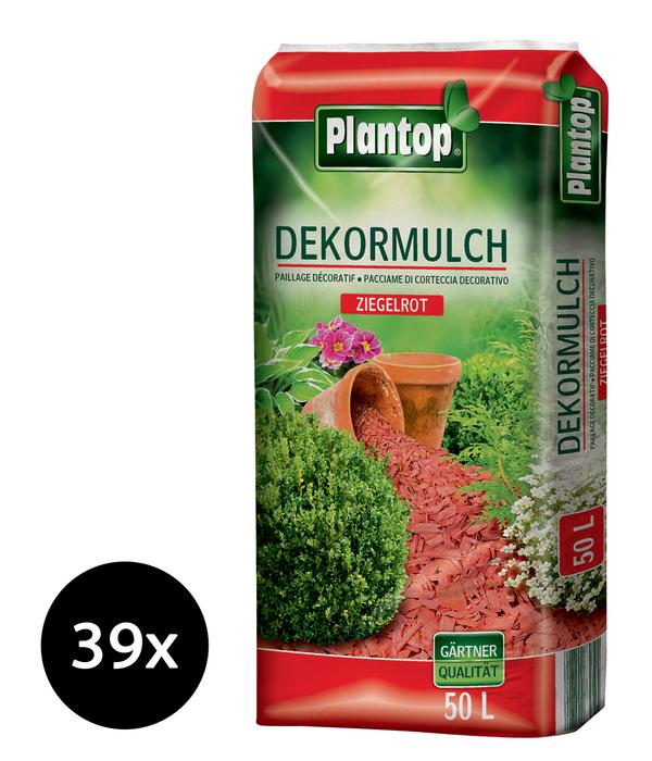Ziegler Plantop Dekormulch Ziegelrot, 39 x 50
