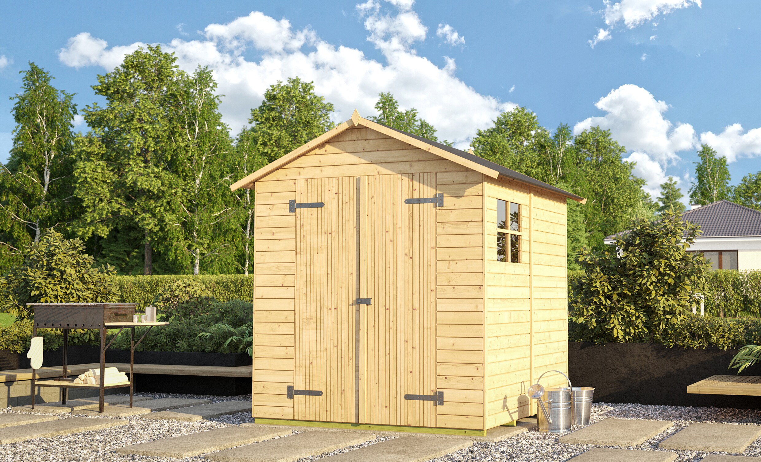 Weka 346 14mm Gerätehaus, DT ohne Boden