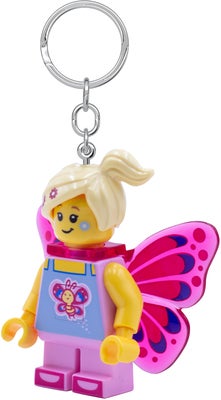 LEGO® Ikonisk Sommerfugljente Nøkkelring med LED-lys