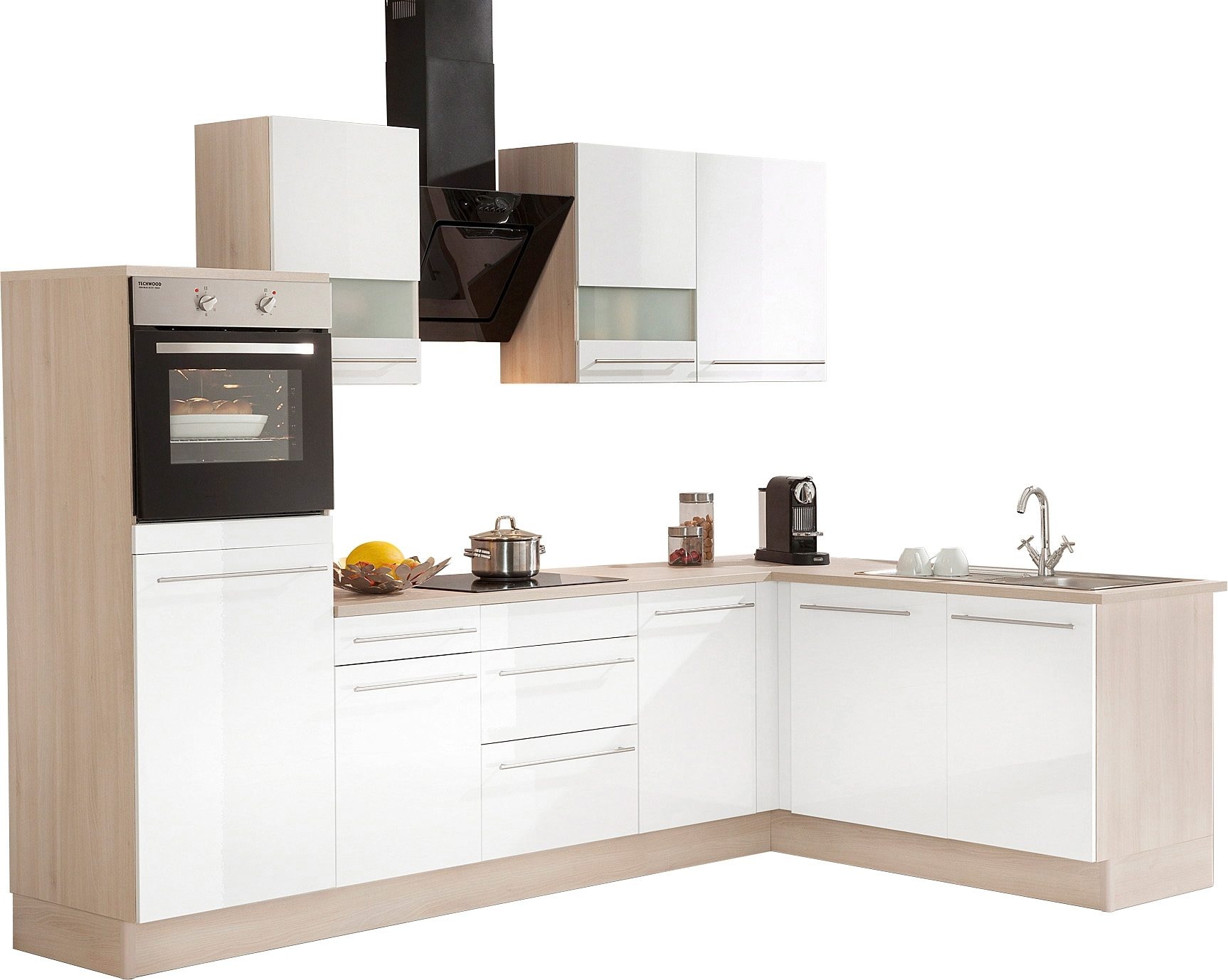 OPTIFIT Backofen/Kühlumbauschrank »Bern« 60 cm breit, 176 cm hoch, höhenverstellbare Stellfüsse, mit Metallgriff