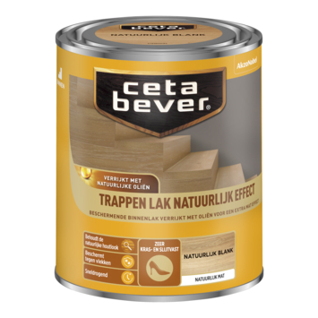 Cetabever traplak natuurlijk effect blank 750 ml