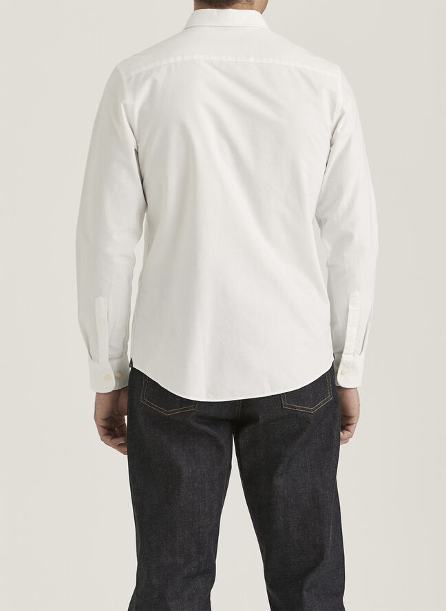 Morris Stockholm Oxford Button Down Shirt White