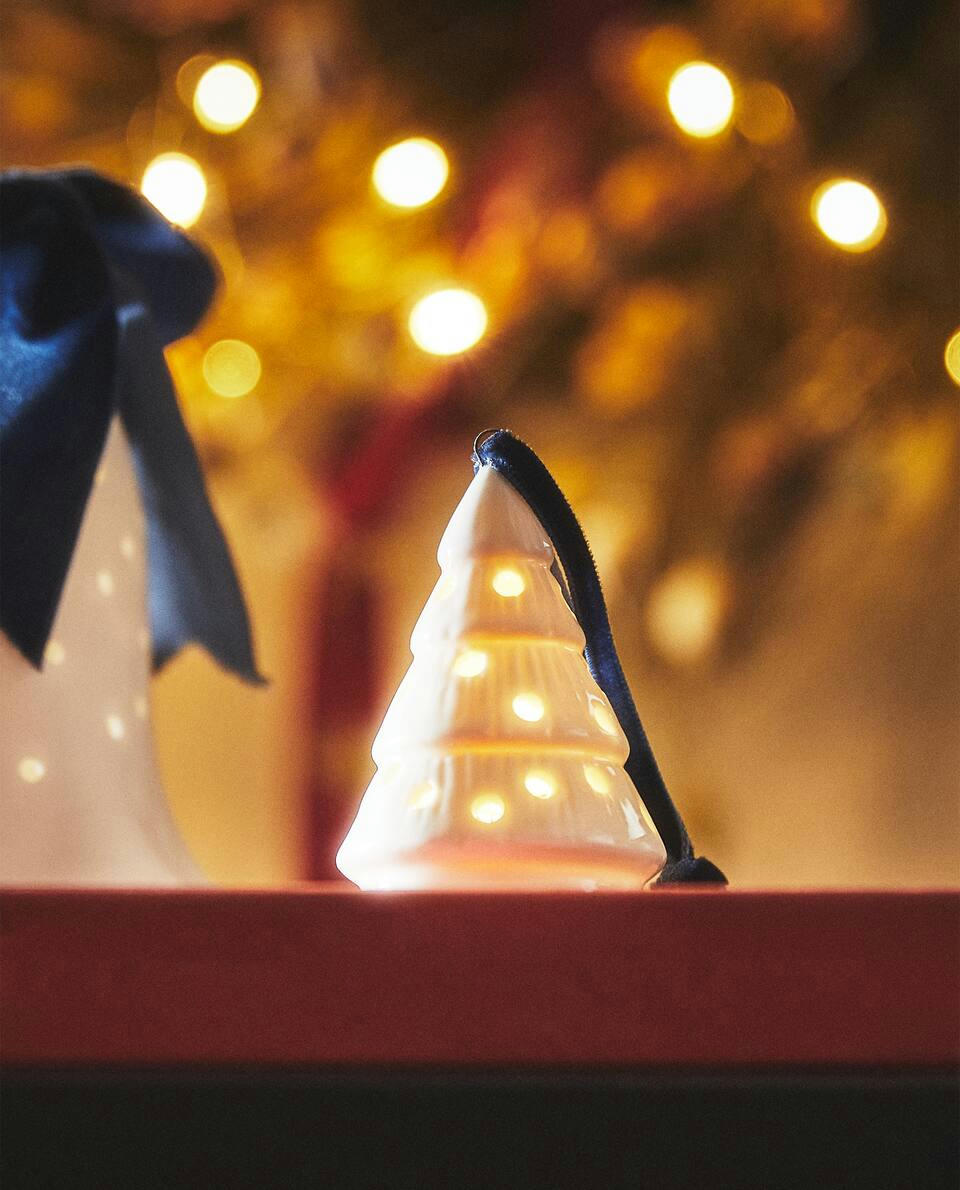 DECORAÇÃO DE PORCELANA PARA ÁRVORE DE NATAL