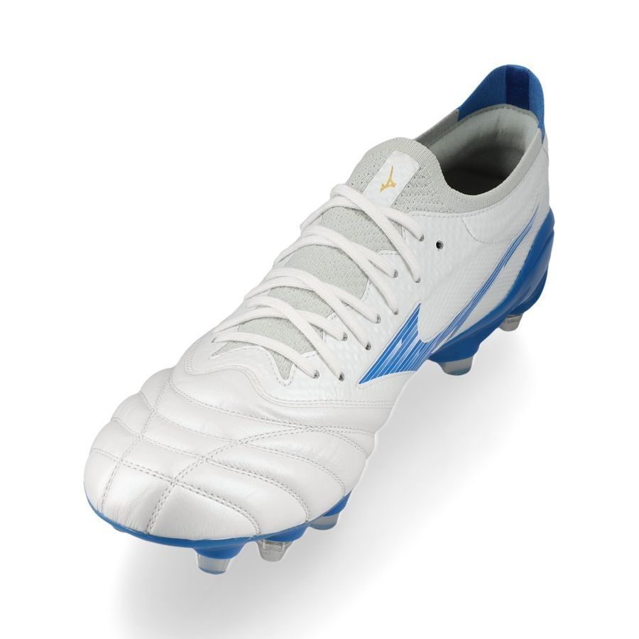 Mizuno Morelia Neo IV Beta Elite SG Mugen - Blanc/Bleu