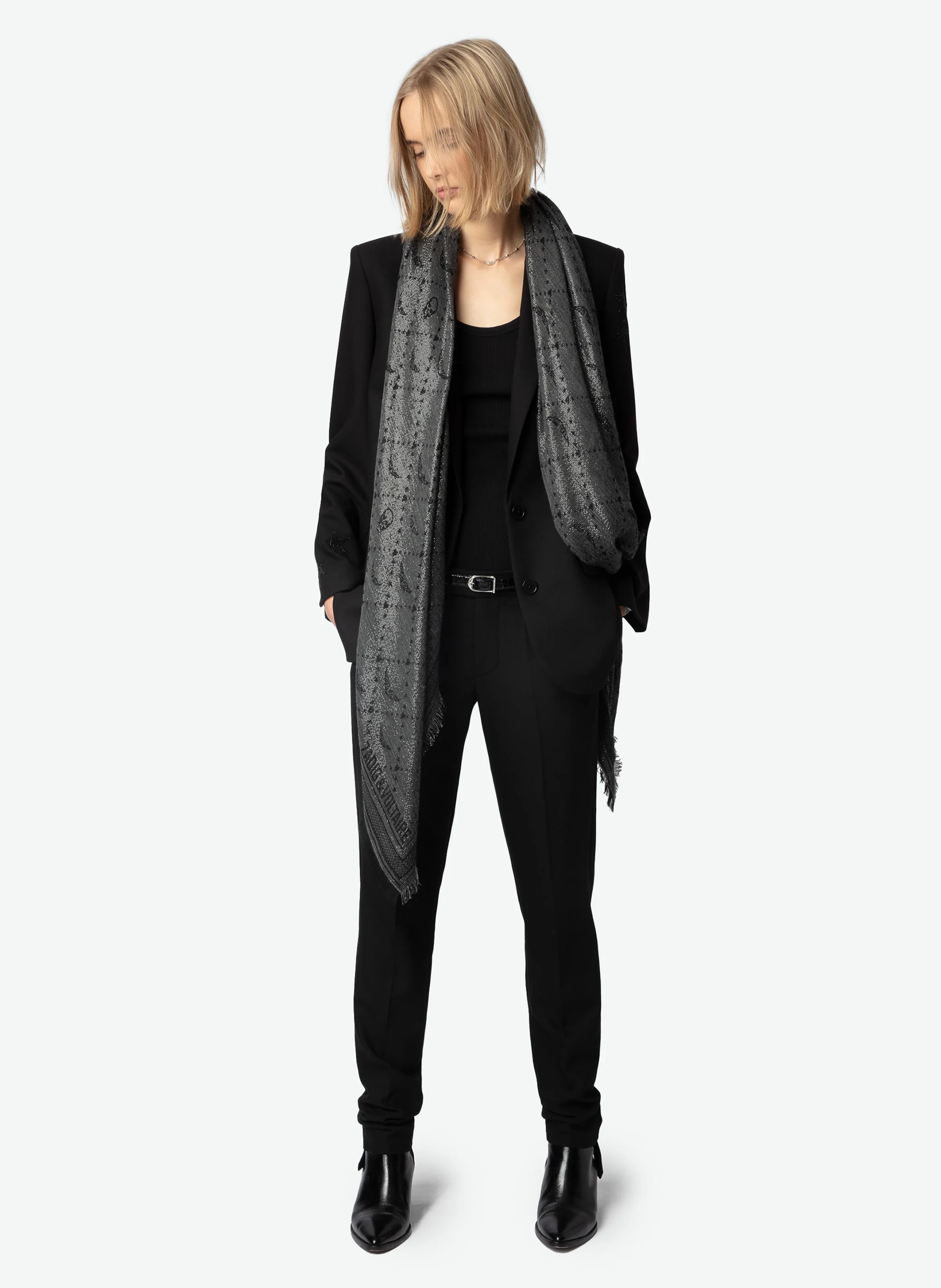 GLENN - Foulard | Gris