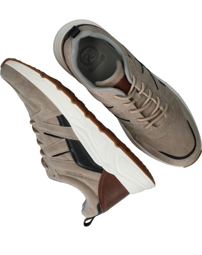 PS Poelman Sneakers Taupe Heren