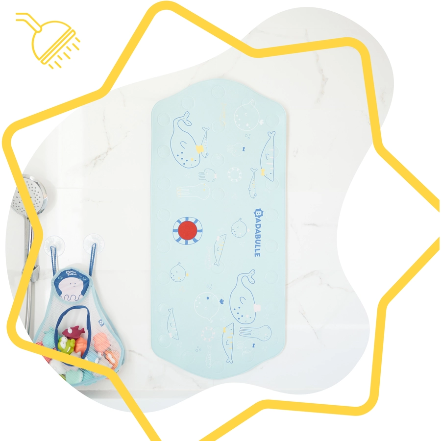 badabulle Badematte XXL mit Thermometer Meerestiere