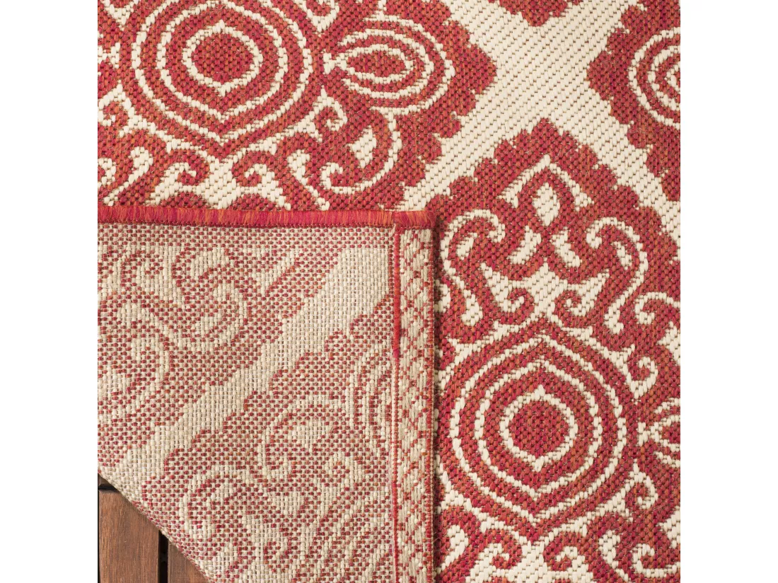 Tapis Red & Creme 122 X 183 cm - Salina
