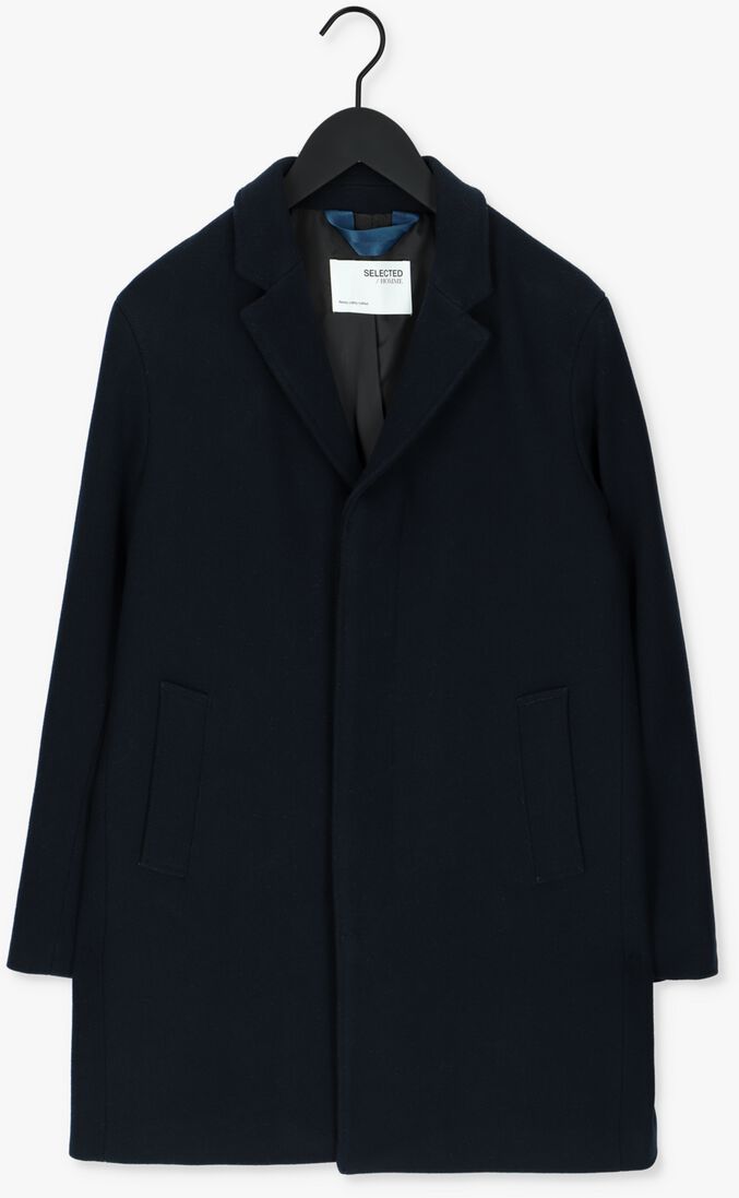 SELECTED HOMME donkerblauwe selected homme mantel hagen w coat b dark