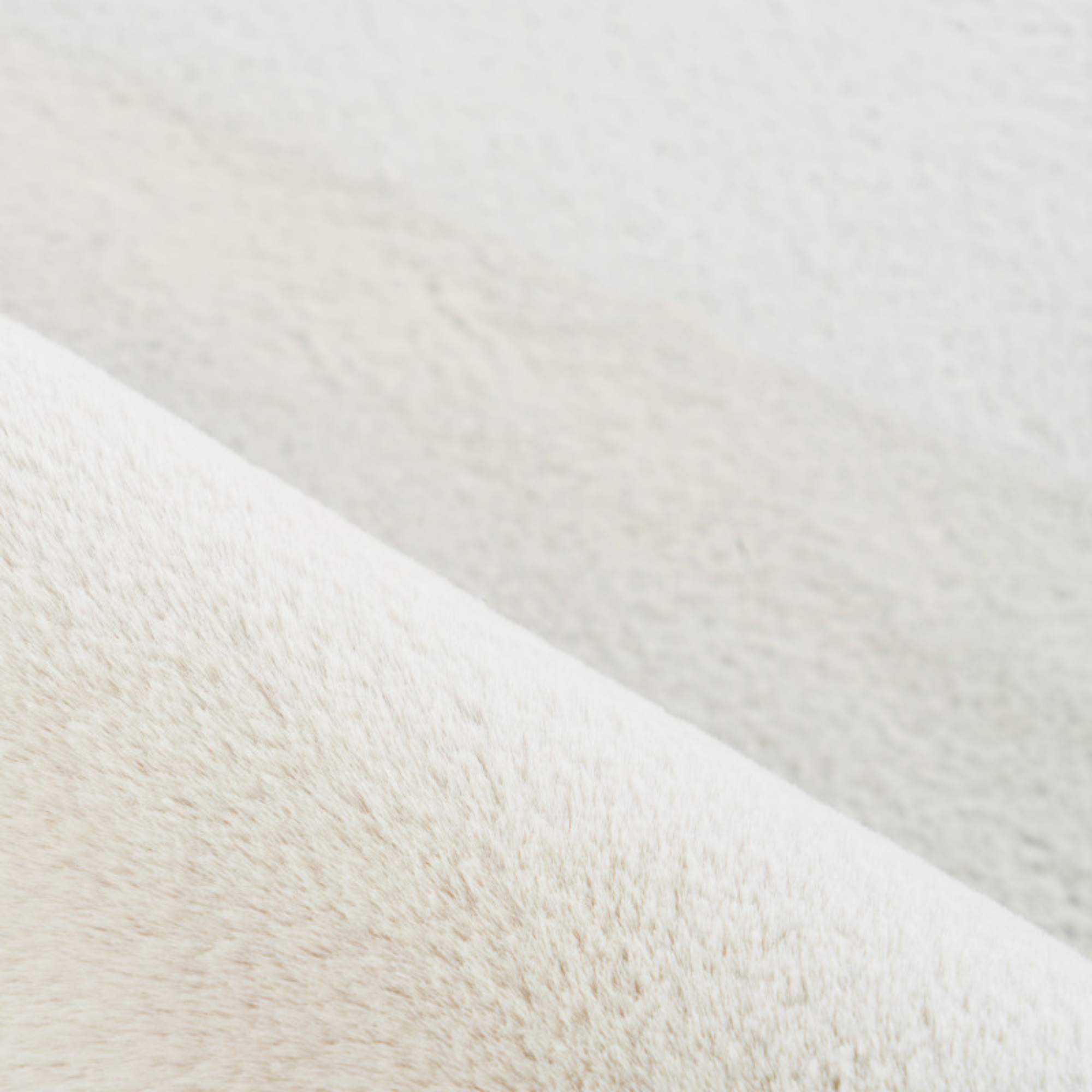 Weicher Hochflor Teppich Wohnzimmer Einfarbig, Felloptik, Flauschig, Rutschfest,