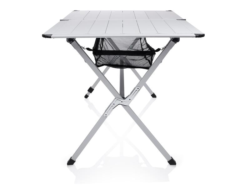 Campart Campingtisch Michigan mit rollbarer Tischplatte, 14 Praktischer Campingtisch mit rollbarer Tischplatte