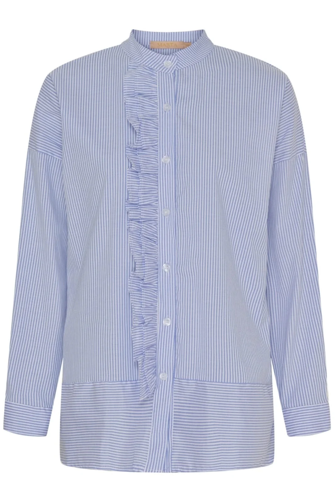 Marta Du Chateau Mdcfina Shirt sky blue stripe